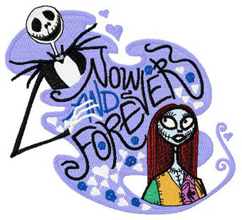 Now and forever machine embroidery design