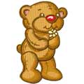 Old style teddy bear machine embroidery design