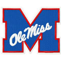Ole Miss logo machine embroidery design