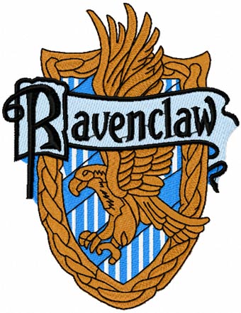 Ravenclaw emblem machine embroidery design