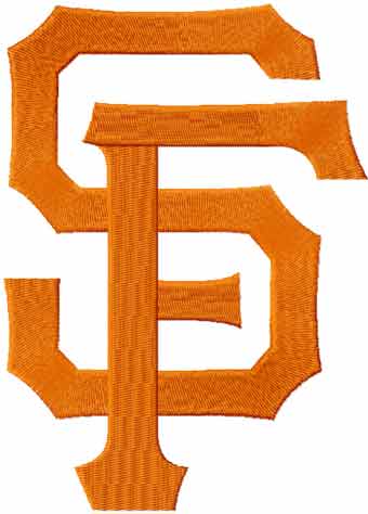 San Francisco Giants cap logo machine embroidery design