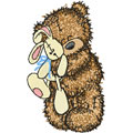 Teddy Bear with toy machine embroidery design