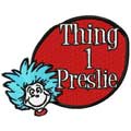Thing 1 machine embroidery design