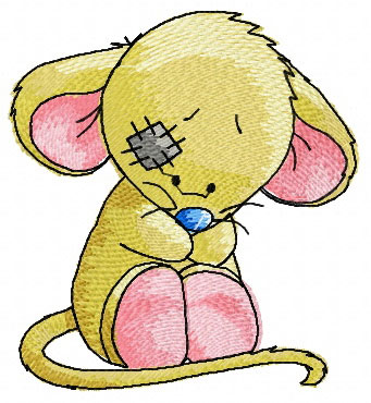 Tiny mouse machine embroidery design