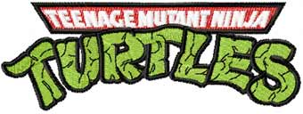 Teenage Mutant Ninja Turtles logo machine embroidery design