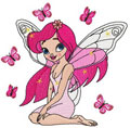 Young cute fairy 3 machine embroidery design