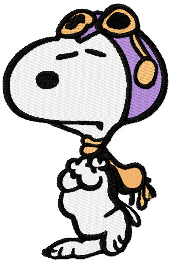 Snoopy insulted machine embroidery design