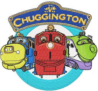 Chuggington logo embroidery design