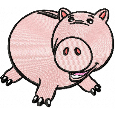 Toy Story Pig machine embroidery design
