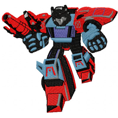 Transformers Pointblank machine embroidery design