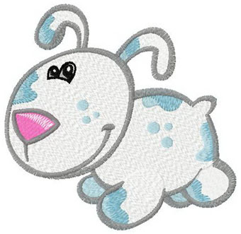 Cute little Dog machine embroidery design