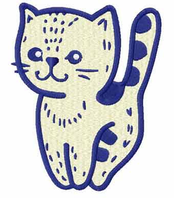 Cute Kitten 2 embroidery design