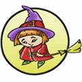 Little Witch machine embroidery design