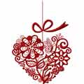 Heart of Flowers machine embroidery design