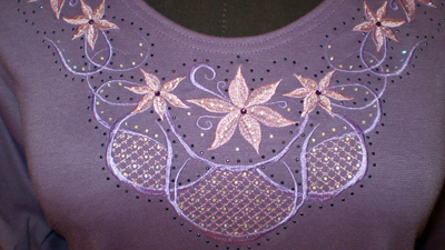 embroidered collar design
