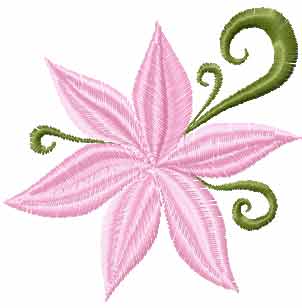 free small flower element embroidery