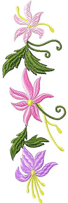 flowers embroidery for instant download