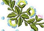 Wreath free machine embroidery design