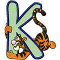 Tiger Alphabet Letter K