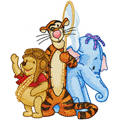 Winnie Pooh, Tiger and Heffalump machine embroidery design