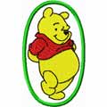 Winnie Pooh in oval frame